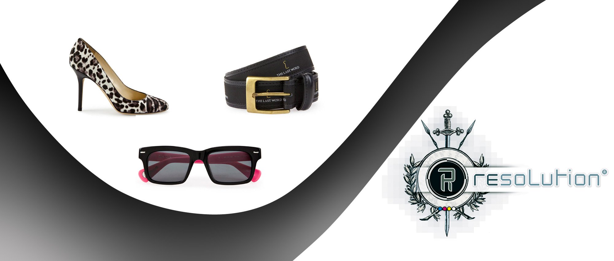 Fashion accessory laid out for a flat-lay product photograph